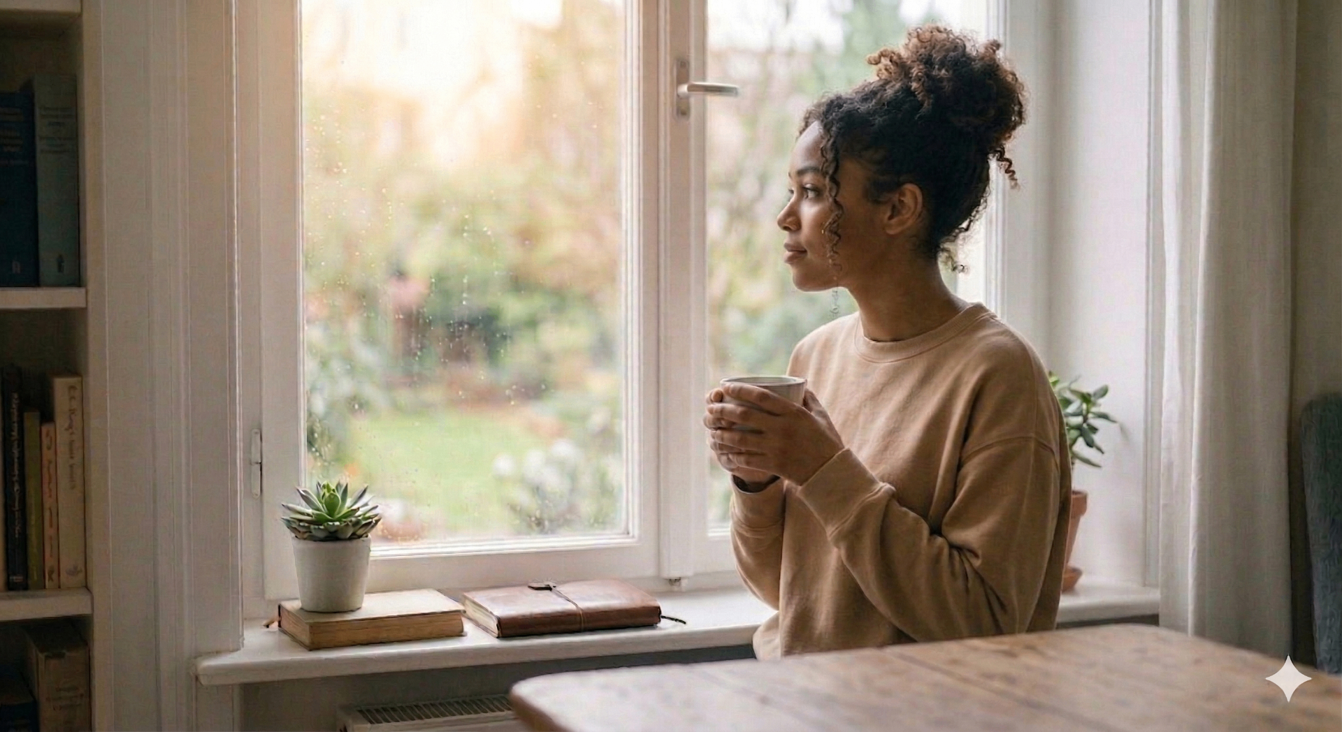 A person feeling overwhelmed, sitting on a couch with their head in their hands
